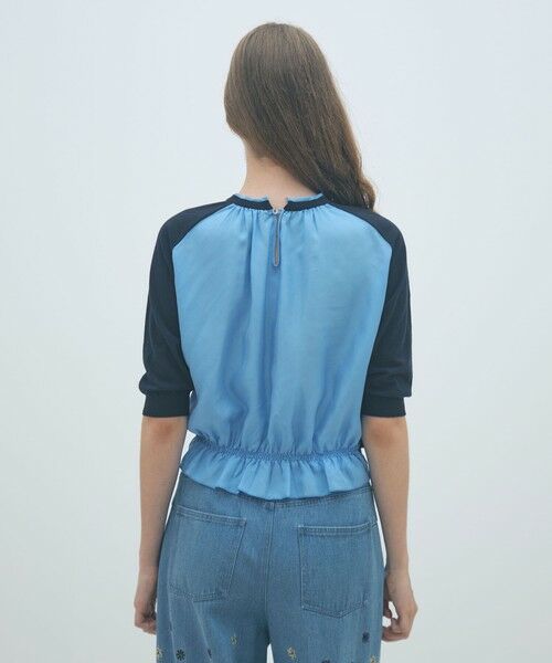 TOMORROWLAND / トゥモローランド ニット・セーター | ファブリックコンビ ハーフスリーブプルオーバー | 詳細4