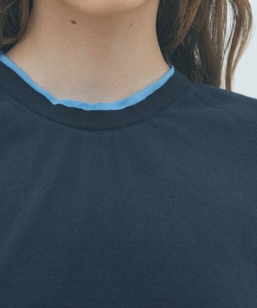 TOMORROWLAND / トゥモローランド ニット・セーター | ファブリックコンビ ハーフスリーブプルオーバー | 詳細5