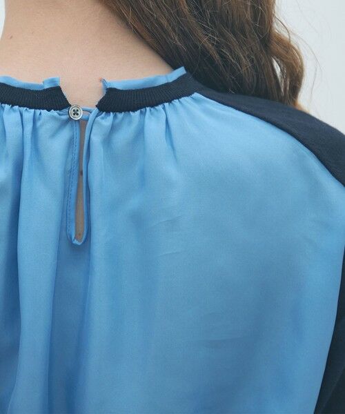 TOMORROWLAND / トゥモローランド ニット・セーター | ファブリックコンビ ハーフスリーブプルオーバー | 詳細6