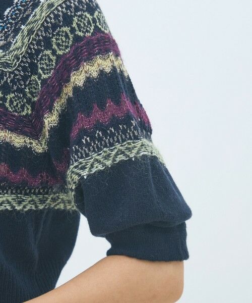 TOMORROWLAND / トゥモローランド ニット・セーター | フェアアイル ハーフスリーブプルオーバー | 詳細6