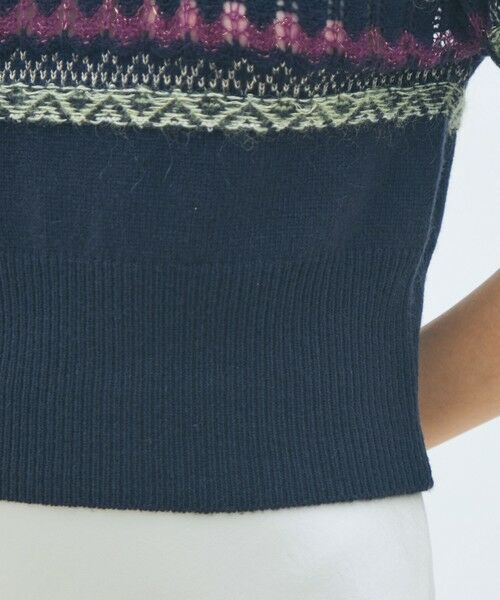 TOMORROWLAND / トゥモローランド ニット・セーター | フェアアイル ハーフスリーブプルオーバー | 詳細7