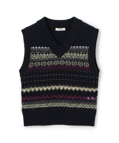 TOMORROWLAND / トゥモローランド ベスト | フェアアイル Vネックベスト