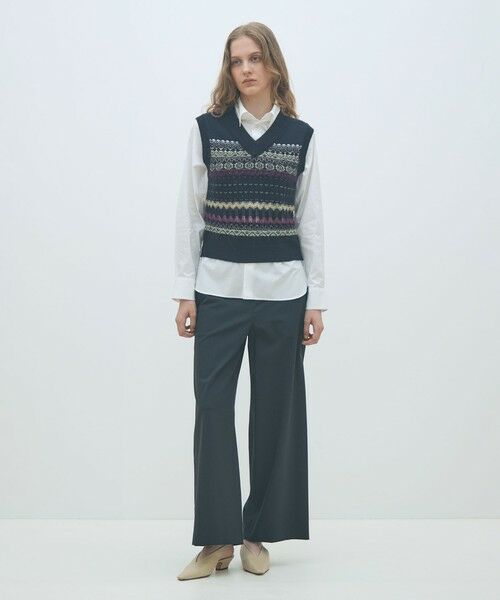 TOMORROWLAND / トゥモローランド ベスト | フェアアイル Vネックベスト | 詳細1