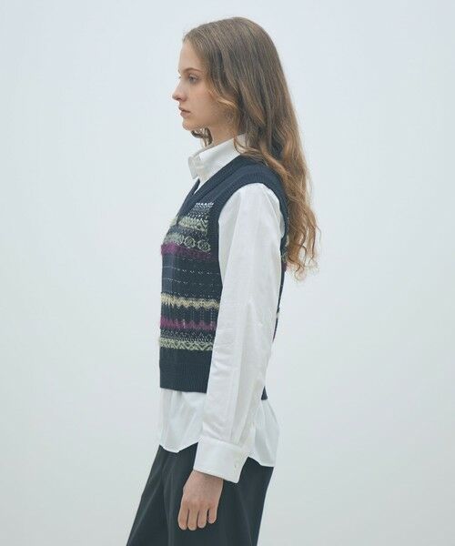 TOMORROWLAND / トゥモローランド ベスト | フェアアイル Vネックベスト | 詳細3