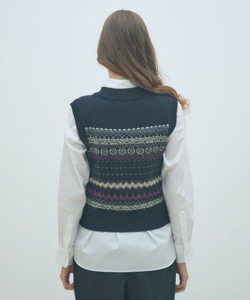 TOMORROWLAND / トゥモローランド ベスト | フェアアイル Vネックベスト | 詳細4