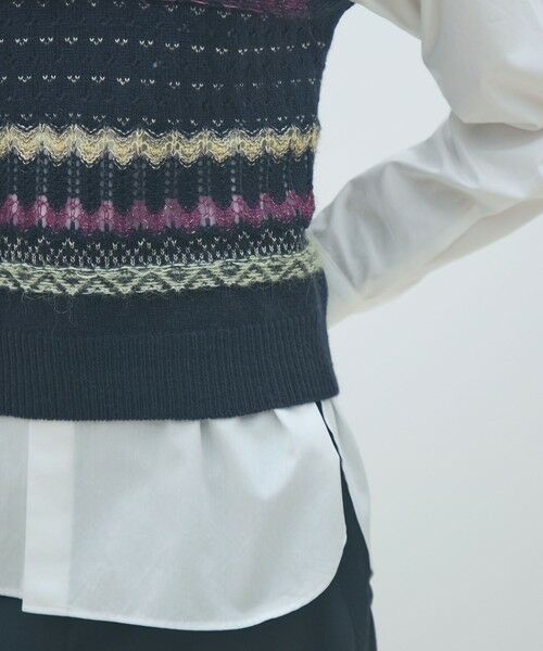 TOMORROWLAND / トゥモローランド ベスト | フェアアイル Vネックベスト | 詳細7