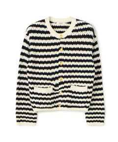 TOMORROWLAND / トゥモローランド カーディガン・ボレロ | ハイブリットケーブル クルーネックカーディガン