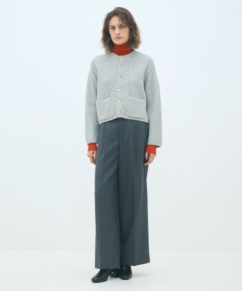 ハイブリットケーブル クルーネックカーディガン （カーディガン