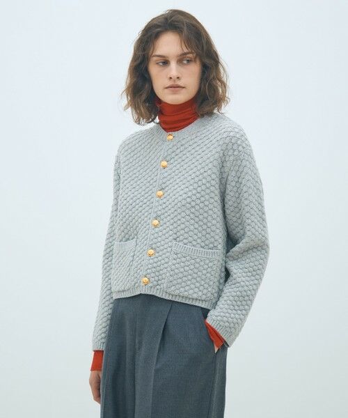 ハイブリットケーブル クルーネックカーディガン （カーディガン