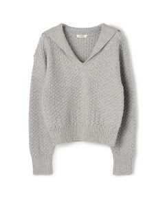 TOMORROWLAND / トゥモローランド ニット・セーター | ハイブリットケーブル セーラーカラープルオーバー