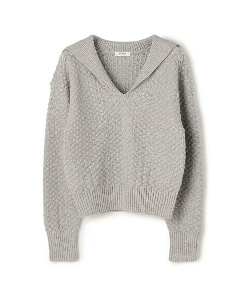 TOMORROWLAND/トゥモローランド ハイブリットケーブル セーラーカラープルオーバー 13 グレー S(9号) TOMORROWLAND/トゥモローランド ハイブリットケーブル セーラーカラープルオーバー 13 グレー S(9号)