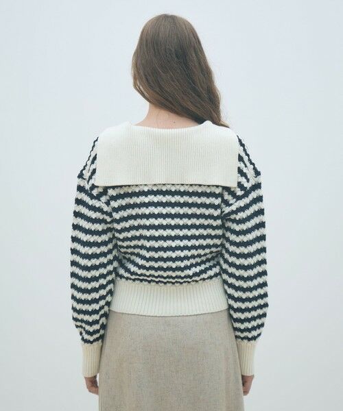 TOMORROWLAND / トゥモローランド ニット・セーター | ハイブリットケーブル セーラーカラープルオーバー | 詳細4