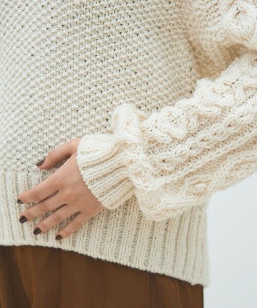 TOMORROWLAND / トゥモローランド ニット・セーター | ハンドニット キーネックプルオーバー | 詳細6