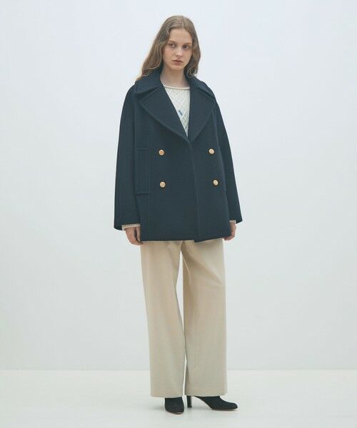 TOMORROWLAND / トゥモローランド ニット・セーター | ケーブルエンブロイダリー ボートネックプルオーバー | 詳細1