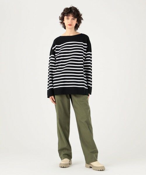 TOMORROWLAND / トゥモローランド Tシャツ | コットンパネルボーダー バスクシャツ | 詳細1