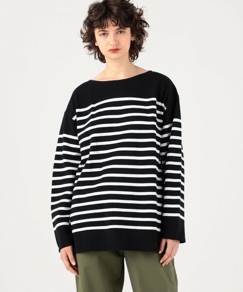 TOMORROWLAND / トゥモローランド Tシャツ | コットンパネルボーダー バスクシャツ | 詳細3