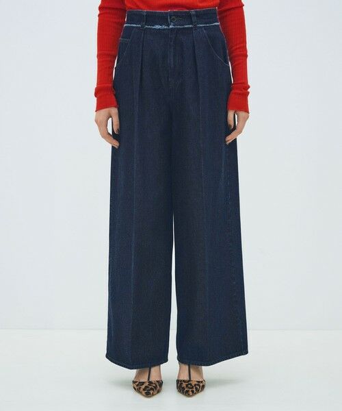 TOMORROWLAND / トゥモローランド デニムパンツ | ハードツイストデニム ワイドパンツ | 詳細2