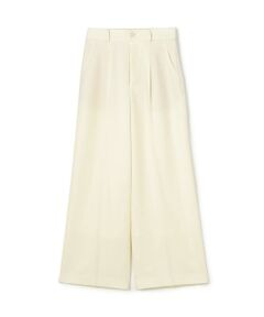 TOMORROWLAND / トゥモローランド スラックス・ドレスパンツ | ウールナチュラルストレッチ タックストレートパンツ