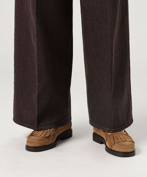 TOMORROWLAND / トゥモローランド デニムパンツ | ハードツイストデニム ワイドストレートパンツ | 詳細8