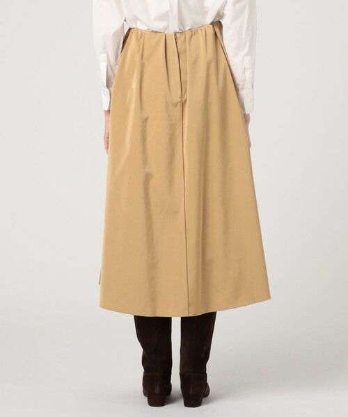 TOMORROWLAND / トゥモローランド ミニ・ひざ丈スカート | ダブルサテン タックギャザーフレアスカート | 詳細4