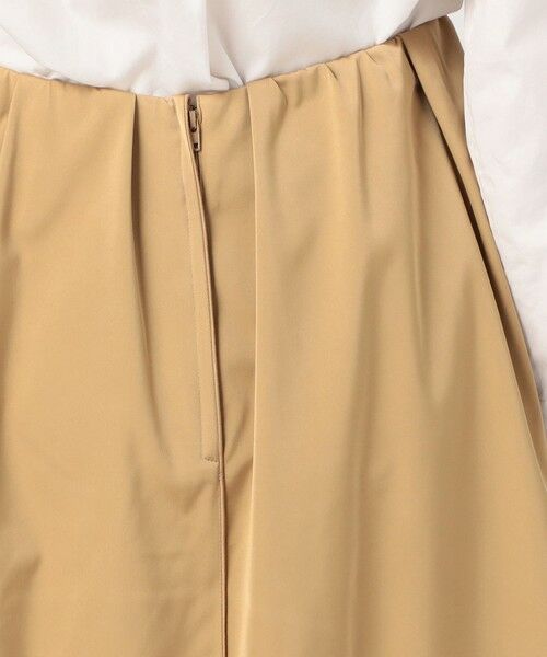 TOMORROWLAND / トゥモローランド ミニ・ひざ丈スカート | ダブルサテン タックギャザーフレアスカート | 詳細5
