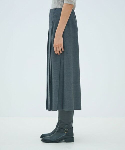 TOMORROWLAND / トゥモローランド ロング・マキシ丈スカート | ウールナチュラルストレッチ プリーツスカート | 詳細3