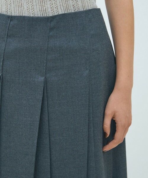 TOMORROWLAND / トゥモローランド ロング・マキシ丈スカート | ウールナチュラルストレッチ プリーツスカート | 詳細5