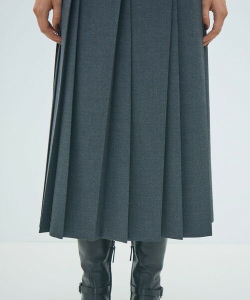 TOMORROWLAND / トゥモローランド ロング・マキシ丈スカート | ウールナチュラルストレッチ プリーツスカート | 詳細7