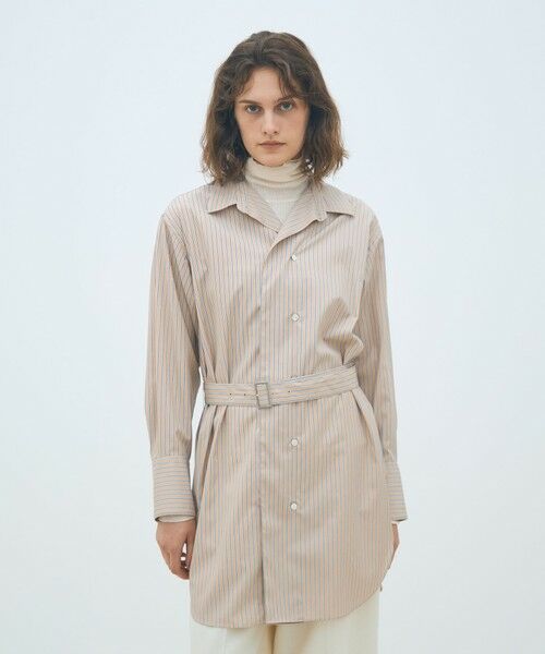 TOMORROWLAND / トゥモローランド チュニック | コットンブロード ベルト付きチュニックシャツ | 詳細2