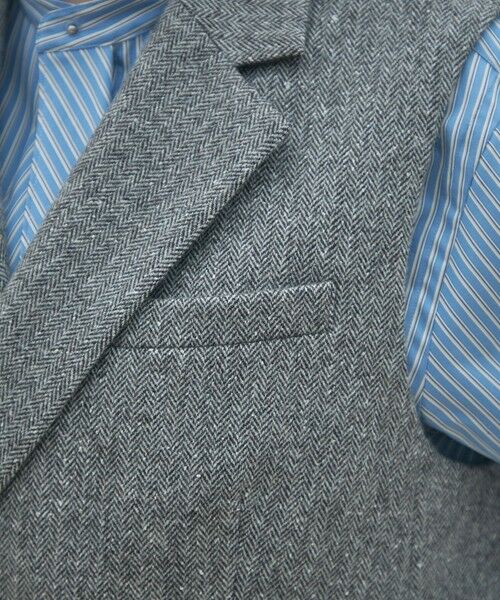 TOMORROWLAND / トゥモローランド ベスト | ネップヘリンボーン ダブルブレストジレ | 詳細8