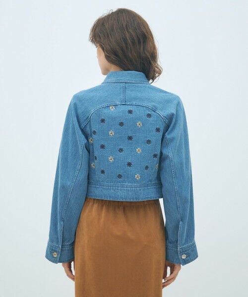 TOMORROWLAND / トゥモローランド Gジャン・デニムジャケット | ボタニカルエンブロイダリーデニム ショートジャケット | 詳細4
