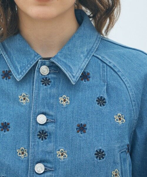 TOMORROWLAND / トゥモローランド Gジャン・デニムジャケット | ボタニカルエンブロイダリーデニム ショートジャケット | 詳細6