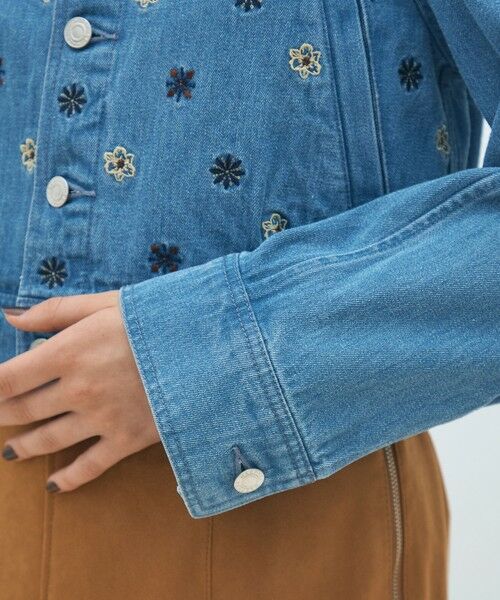 TOMORROWLAND / トゥモローランド Gジャン・デニムジャケット | ボタニカルエンブロイダリーデニム ショートジャケット | 詳細7