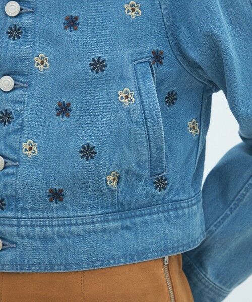 TOMORROWLAND / トゥモローランド Gジャン・デニムジャケット | ボタニカルエンブロイダリーデニム ショートジャケット | 詳細9