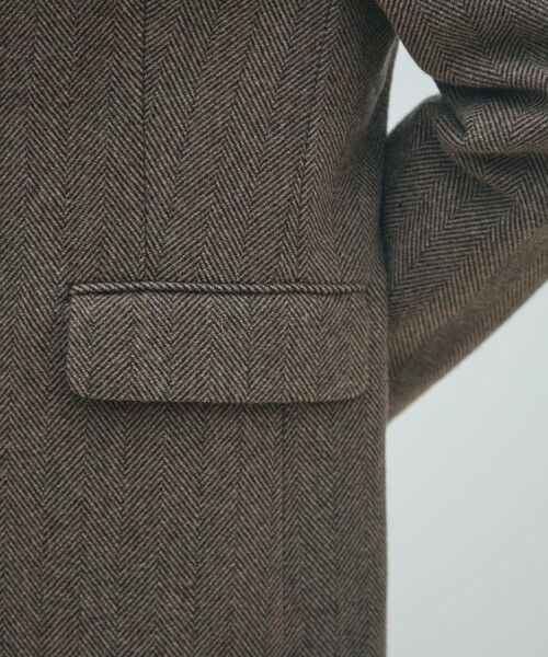 TOMORROWLAND / トゥモローランド ノーカラージャケット | アルパカヘリンボーン カラーレスジャケット | 詳細8