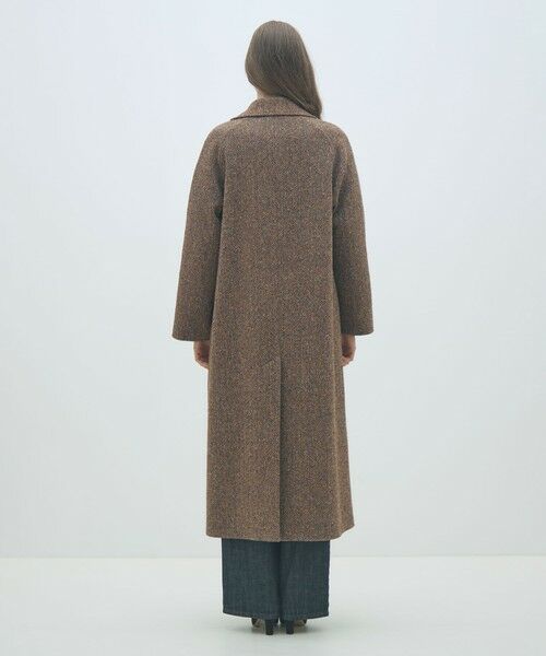 TOMORROWLAND / トゥモローランド その他アウター | カラーネップヘリンボーン ダブルブレストロングコート | 詳細4