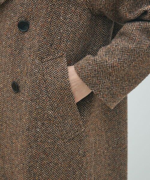 TOMORROWLAND / トゥモローランド その他アウター | カラーネップヘリンボーン ダブルブレストロングコート | 詳細8