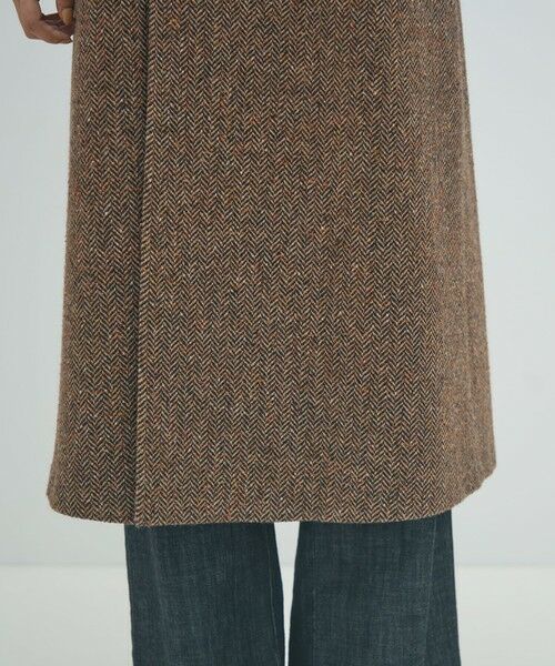 TOMORROWLAND / トゥモローランド その他アウター | カラーネップヘリンボーン ダブルブレストロングコート | 詳細9