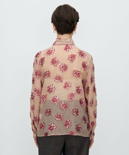 TOMORROWLAND / トゥモローランド シャツ・ブラウス（半袖以外） | カットフラワージャカード ボリュームボウタイブラウス | 詳細4