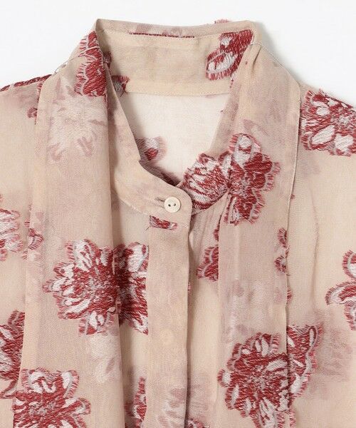 TOMORROWLAND / トゥモローランド シャツ・ブラウス（半袖以外） | カットフラワージャカード ボリュームボウタイブラウス | 詳細8