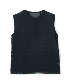 TOMORROWLAND / トゥモローランド シャツ・ブラウス | シルクシフォン ノースリーブブラウス