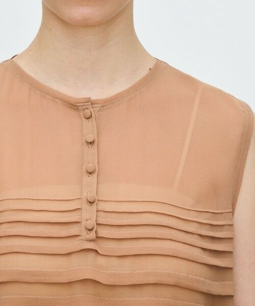TOMORROWLAND / トゥモローランド シャツ・ブラウス | シルクシフォン ノースリーブブラウス | 詳細5