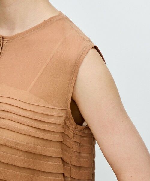 TOMORROWLAND / トゥモローランド シャツ・ブラウス | シルクシフォン ノースリーブブラウス | 詳細6