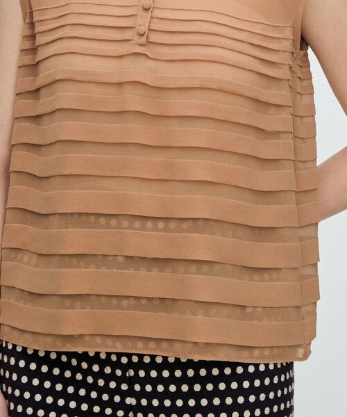 TOMORROWLAND / トゥモローランド シャツ・ブラウス | シルクシフォン ノースリーブブラウス | 詳細7