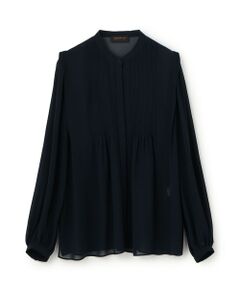 TOMORROWLAND / トゥモローランド シャツ・ブラウス（半袖以外） | シルクシフォン ピンタックブラウス