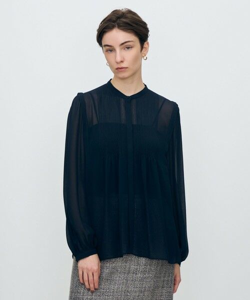 TOMORROWLAND / トゥモローランド シャツ・ブラウス（半袖以外） | シルクシフォン ピンタックブラウス | 詳細2