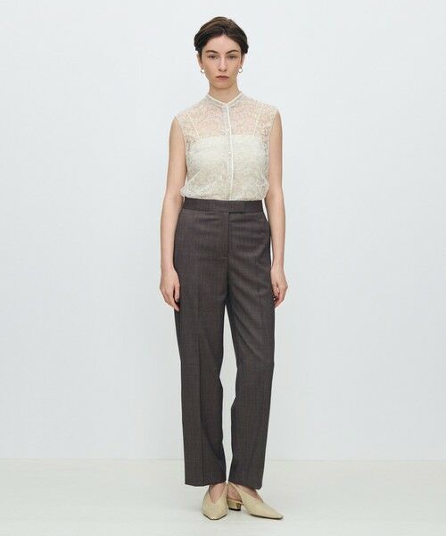 TOMORROWLAND / トゥモローランド シャツ・ブラウス | チュールフラワーエンブロイダリー パイピングレースブラウス | 詳細1