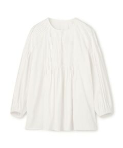 TOMORROWLAND / トゥモローランド シャツ・ブラウス（半袖以外） | ハイパワーストレッチブロード ピンタックブラウス