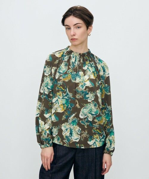 TOMORROWLAND / トゥモローランド シャツ・ブラウス（半袖以外） | オータムガーデンプリント ネックギャザーブラウス | 詳細10