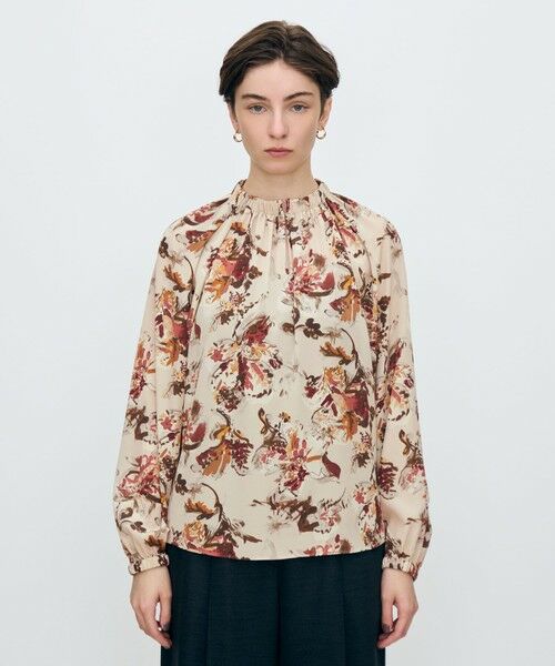 TOMORROWLAND / トゥモローランド シャツ・ブラウス（半袖以外） | オータムガーデンプリント ネックギャザーブラウス | 詳細2
